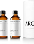 AromaTech The Tea Collection Set | Gift Set of Aroma Diffuser Essential Oils Blend of Matcha Moment, Tea Garden, White Tea & Iris and White tea & Thyme - 60 Milliliter