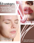 Kaely 2-in-1 Matte Lipstick and Lip Liner, Liquid Lip Stain Makeup for women Long Lasting Waterproof Smudge Proof, labiales matte mate larga duracion listip 24 hours originales, 25 Brown