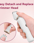 Electric Bikini Trimmer for Women - 4 in 1 Electric Shaver for Women, Waterproof Pubic Hair Trimmer and Facial Hair Remover, Replaceable Razors & Nose Hair Trimmer, Rechargeable Women's Grooming Kit