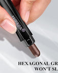 6PCS Cream Eyeshadow Stick Makeup Sets, Metallic And Matte Shimmer Eye Shadow Eye Brightener Stick Pencil Crayon, A02-Taupe Mauve