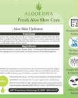 Aloderma 99.8% Organic Aloe Vera Face Hydrator Made Within 12 Hours of Harvest - Moisturizing & Hydrating Facial Toner for Oily Skin, Soothing Aloe Toner for Balanced, Smooth Skin Texture, 240ml, 6ct