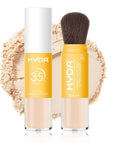 KYDA Mineral Sunscreen Setting Powder for Face & Scalp, SPF 35 Mineral Scalp Sunscreen, Lasting Oil Control Matte Loose Powder, Lightweight Breathable for All Skin Type, Medium