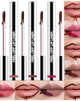 4 Pcs Matte Liquid Lip Stain Peel Off Lip Liner, Long Lasting Lip Tattoo, Waterproof & Transfer-Proof Lip Liner Peel Off Lip Gloss for All Skin Types.#00+#02+#03+#06