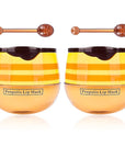 2Pcs Bee Lip Balm Honey Pot, Exfoliator