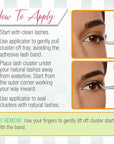 Ardell Winks Press On Eyelash Extensions, Volume - DIY Lash Clusters, 30 Individual Lashes, Natural Look Lashes with Applicator, 1 Pack