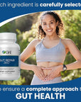 Gut Repair 360: Natural Formulated Formula Emerged from The Lab - Pure Essence Organic Capsules Non-GMO Gluten-Free Soy-Free Dairy-Free USA Made - Supporting Your Healthy Gut