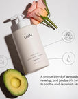 OUAI Hand Lotion - Daily, Lightweight, Hydrating Lotion for Dry Skin - Made with Avocado, Rosehip and Jojoba Oil to Lock in Moisture - Never Greasy (16 Fl Oz)