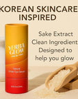 Caffeine Eye Cream – Yerba Glow Natural Under Eye Serum for Dark Circles, Puffiness & Fine Lines – Clean Hydrating Formula with Yerba Mate, Sake & Hyaluronic Acid
