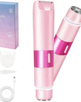 Bikini Trimmer for Women, 2 in 1 Electric Razor with LED Light, Body Facial Hair Remover, Type-C Charging, Wet/Dry Use for Smooth Skin