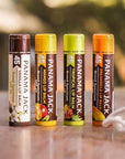 Panama Jack Sunscreen Lip Balm - SPF 45, Flavor Pack, Broad Spectrum UVA-UVB Sunscreen Protection, Prevents & Soothes Dry, Chapped Lips (Dreamsicle/Vanilla/Tropical/Mango)