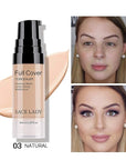 Waterproof Full Coverage Concealer With Primer Sponge Set, (0.2Fl, Natural)