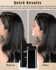2Pack Safe and Convenient Comb Hair Dye, Waterproof and Sweat-Proof Hair Dye Comb, Quick Touch-Ups, 2 in 1 Instant Dye for Women & Men (Black)