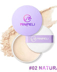 Matte Loose Powder Makeup, Poreless Lasting Face Setting (#02 NATURAL) 35Oz