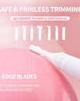 7 in 1 Facial Hair Removal and Bikini Hair Trimmer for Women Painless Electric Face Shaver Nose Eyebrow pubic Trimmer Replaceable Razors Waterproof Electric Shaver Women's Grooming Kit