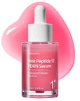 Pink Peptide 12 PDRN Serum With Salmon DNA PDRN 10,320ppm, 12 Peptides, Niacinamide, Skin glow, Hydrating, Moisturizing, Firming, Uneven Skin Tone, Korean Skincare, 33ml, 1.11 fl.oz.