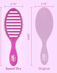 Wet Brush Speed Dry Hair Brush, Purple, Vented Design & Soft HeatFlex Bristles, Blow Dry Safe, Ergonomic Handle Manages Tangles & Uncontrollable Strands, Pain-Free Hair Accessories