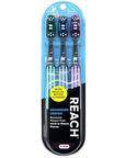 Reach Advanced Design Firm Toothbrushes, Colors May Vary, 3 Count (Pack of 2) Total 6 Toothbrushes