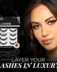 Ardell Faux Mink Lashes 815, Ultra-Soft, Natural Look False Eyelashes, Reusable Strip Lashes, 4 Pairs, 1 Pack