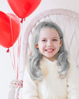MSDADA New Hair Chalk Comb Temporary Hair Color Dye for Girls Kids with Light Color Hair, Washable Hair Chalk for Girls Age 4 5 6 7 8 9 10 Birthday Cosplay DIY, Christmas, Independence Day(White)