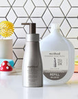 Method Foaming Hand Wash, Violet + Lavender, Reusable Silver Aluminum Bottle, Biodegradable Formula, 10 oz (Pack of 3)