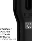 Hot Tools Pro Artist Black Gold Double Straight Dual Plate Hair Straightener | Faster Styling and Reduced Damage