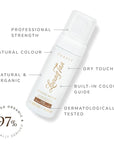 Loving Tan Purest Tanning Mousse NEW, Dark - Sunless Tanner Made From 97% Certified Organic & Naturally Derived Ingredients - Up to 5+ Self Tan Applications Cruelty Free, Vegan Friendly - 3.3 Fl Oz