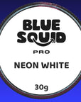 Blue Squid Face Paint Water Based Single Cake Professional Face Paint & Body Paint - Water Activated, Kids Adults Face Painting for Costume, Halloween Makeup, Cosplay - Neon White Face Paint 30g
