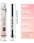 Matte Lip Stain Peel Off Lip Liner, Dark Brown Peel Off Lip Stain Tattoo,Long Lasting & Waterproof Peel Off Lip Gloss Lip Liner,Transfer-Proof All Skin Types.0.12 fl oz #05