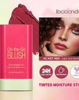 Soft Creamy Blush Stick,On-the-Go Blush,2-in-1 Cheek and Lip