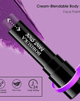 BOBISUKA Purple Face Body Paint Stick, Sports Eye Black for Baseball Football Softball – Waterproof Face Painting for Witch Sorcerer Galaxy Halloween SFX Makeup Cosplay