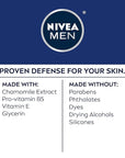 NIVEA MEN Sensitive Soothing Post Shave Balm with Vitamin E, Pro-Vitamin B5 and Chamomile Extract, Alcohol Free After Shave Balm for Men, 3.3 Fl Oz Bottle