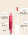Radical Skincare Lip Luster Hyaluronic Infused Rose Lip Gloss – High Shine, Hydrating Formula for Soft, Radiant Lips | Cruelty-Free, Soy-Free, GMO-Free (5 ml)