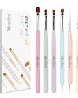 MelodySusie Nail Art Brushes Set,6pcs