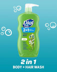 Dial Kids 2-in-1 Body+Hair Wash, Melon Scent, 24 fl oz (Pack of 4)