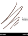 Morphe Micro Dual Eyebrow Pencil - Dual-Ended Brow Pencil Featuring a Retractable, Ultra-Precise, Pointed Tip - Richly Pigmented, Smooth-Gliding, Long-Lasting Wax Formula - Cold Brew (0.003 oz)