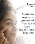 Eucerin Daily Protection Face Lotion with Broad Spectrum SPF 30 Sunscreen, Face Sunscreen Moisturizes and Helps Protect Sensitive, Dry Skin, Fragrance Free, 4 Fl Oz (Packaging May Vary)