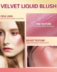 MEICOLY Matte Dewy Liquid Blush,Super Natural Cream Blush