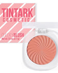 Cheeky Blush Compact for Face Cheeks, Talc Free Blusher Palette, Matte Powder Makeup, Natural Healthy, Mauve Pink Magenta Peach Red, Vegan Cruelty Free