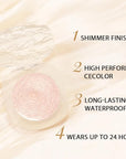 Monochrome Matte Eyeshadow Makeup Palette, Highly Pigmented Champagne Gold Eyeshadow Palette,Shimmer Pressed Powder Eye shadow Makeup,Single Vegan Eye Shadow, Daily Evening Women Girls Eyeshadow Gift