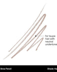 Morphe Micro Dual Eyebrow Pencil - Dual-Ended Brow Pencil Featuring a Retractable, Ultra-Precise, Pointed Tip - Richly Pigmented, Smooth-Gliding, Long-Lasting Wax Formula - Hazelnut (0.003 oz)
