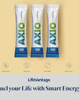 AXIO Regular Energy Drink Powder, Green Grape, 30 Drink Mix Packets, Instant Energy Powder, Energy Supplement in a Drink Mix, w/B Vitamins, DMAE, L-Theanine, Quercetin, Green Tea & Pine Bark Extract