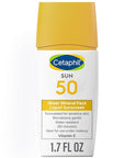 Cetaphil Sheer 100% Mineral Liquid Sunscreen for Face With Zinc Oxide Broad Spectrum SPF 50 Formulated for Sensitive Skin, Unscented, 1.7 Fl Oz