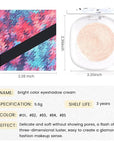 Monochrome Matte Eyeshadow Makeup Palette, Highly Pigmented Champagne Gold Eyeshadow Palette,Shimmer Pressed Powder Eye shadow Makeup,Single Vegan Eye Shadow, Daily Evening Women Girls Eyeshadow Gift