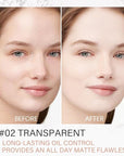 Face Oil Control Pressed Setting Powder-Clarifying Finishing Powder,Waterproof All-Day Use