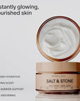 Salt & Stone Body Cream – Saffron & Cedar | Hydrating Formula with Seaweed Extracts, Spirulina & Squalane | Deep Hydration, Skin Barrier Support & Healthy Glow | for all Skin Types (6.7 fl oz)