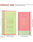 Cream Bronzer Stick,Contour Stick Facial Contouring Stick,Long Lasting