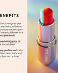 Winky Lux Rainbow Tri-Color Tinted Lip Balm – Hydrating Lip Care with Jojoba Oil & Vitamin E, Sheer Pink Tint, Moisturizes and Softens Dry Lips