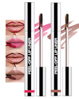 2 Pcs Matte Liquid Lip Stain Peel Off Lip Liner, Long Lasting Lip Tattoo, Waterproof & Transfer-Proof Lip Liner Peel Off Lip Gloss for All Skin Types.#00+#02