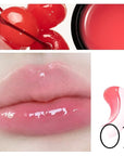 1 PC Macaron Canned Lip Essence High Glossy Lip Jelly, Mirror Effect Lip Glaze Mirror Effect Lip Balm, Moisturizing & Plump Lip Gloss (L01, 6g)