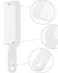Boao 3 Pieces Barber Combs Flat Top Clipper Combs Hair Cutting for Flat Top and Clipper Cuts(White)